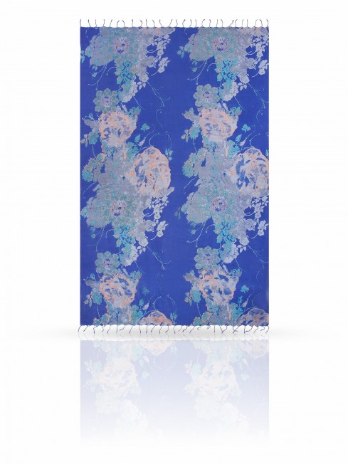 Палантин Женский S30-JEWEL.FLOWER/NAVY